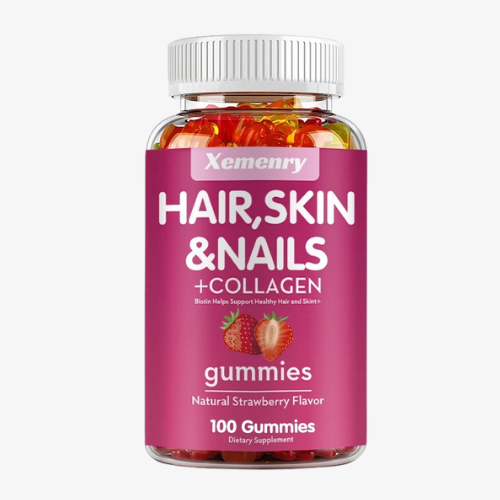 Natural Biotin Gummies Hair Skin Nails Collagen Antioxidant 100 Gummies