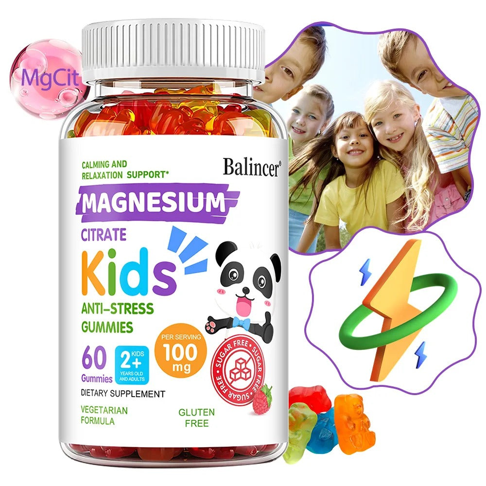 Magnesium Citrate Gummies Calming Sleep Stress Support Memory Focus Supplement