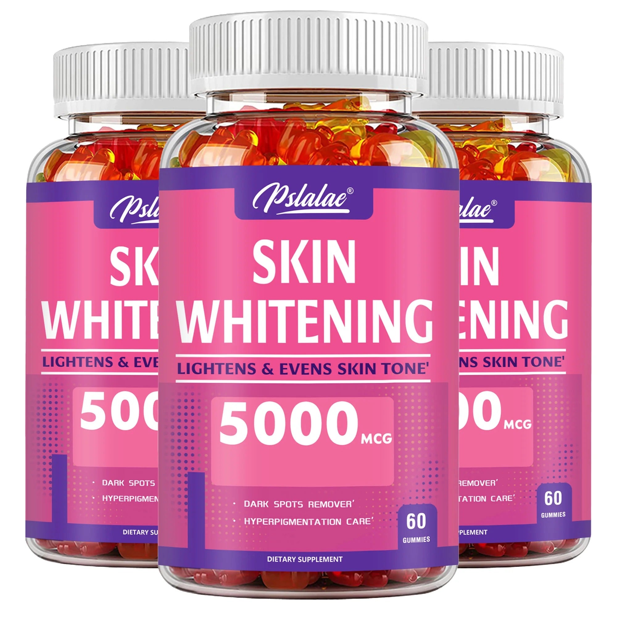 Skin Whitening Brighten Tone Antioxidant Anti Aging 60 Gummies