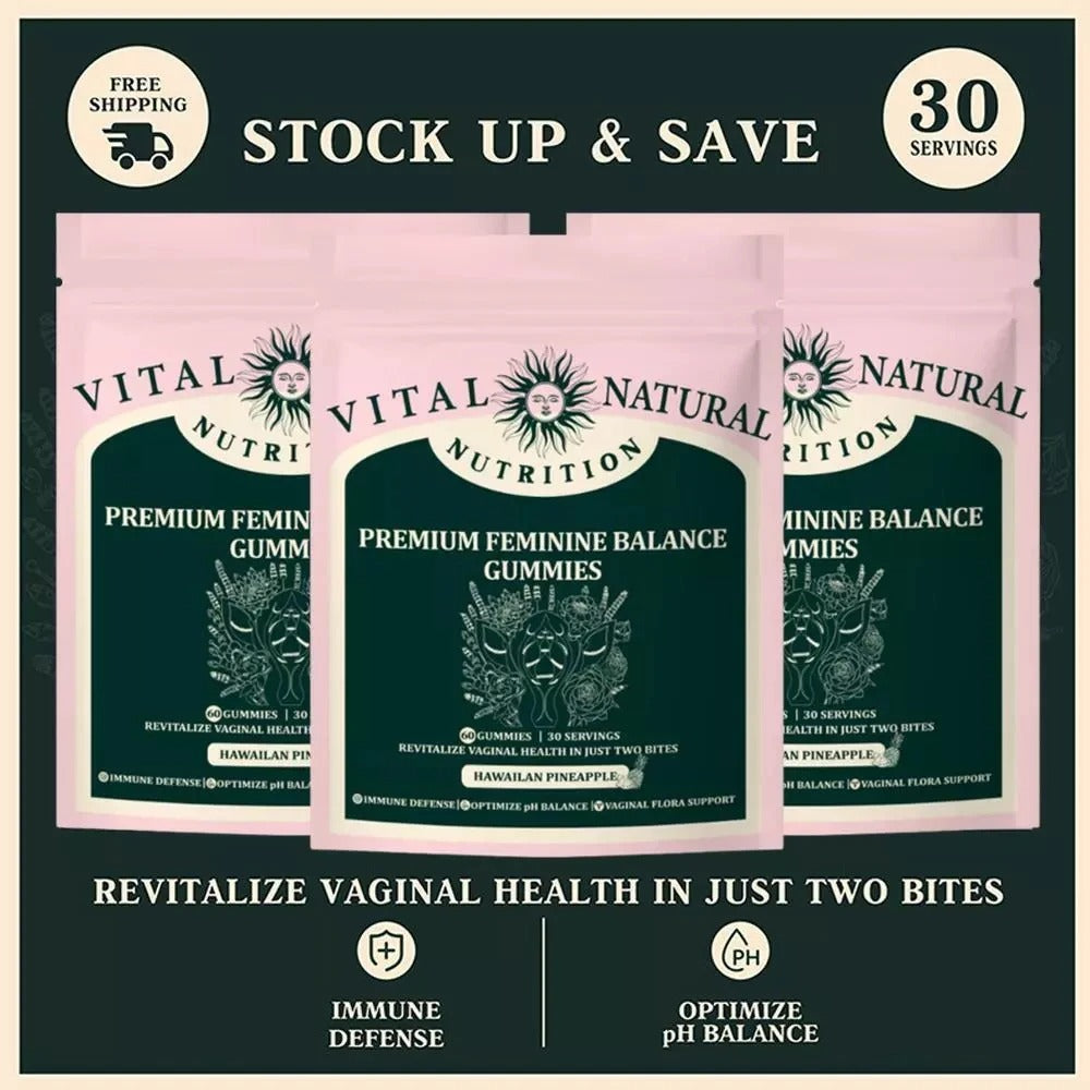 Vital Source Feminine Balance Gummies Hawaiian Pineapple
