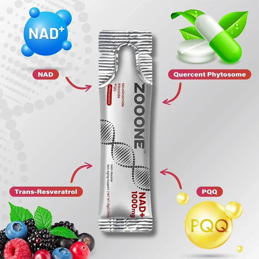 NAD+ Berry Drink Mix – 30 Packets for Energy, Focus & Anti-Aging