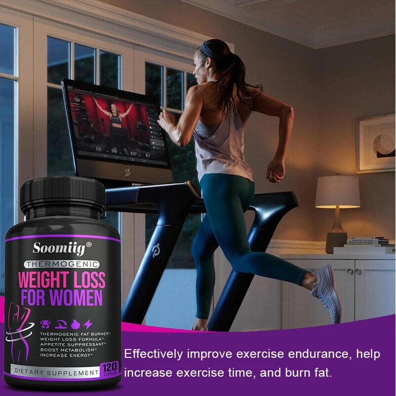 Thermogenic Fat Burner – Natural Appetite Suppressant, Metabolism & Weight Management Support, 120 Capsules