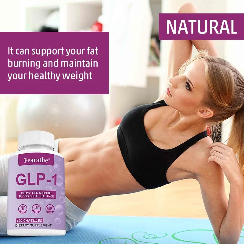 GLP-1 Supplement Berberine Green Tea Metabolism Blood Sugar Weight Support 120 Capsules