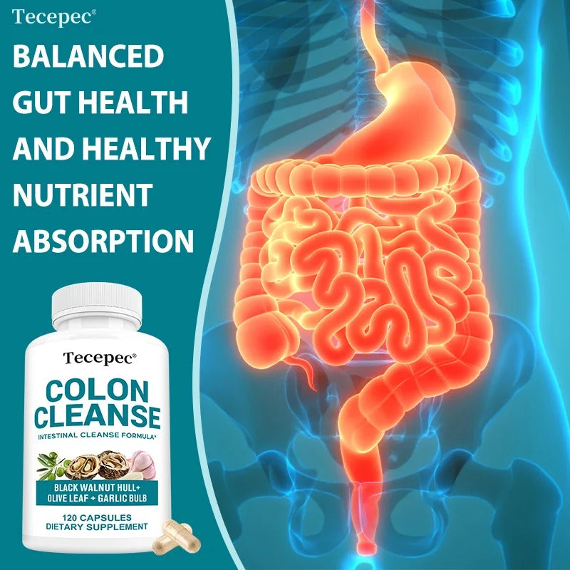 Colon Cleansing Capsules – Detox, Digestive Balance & Intestinal Health, Supports Metabolism