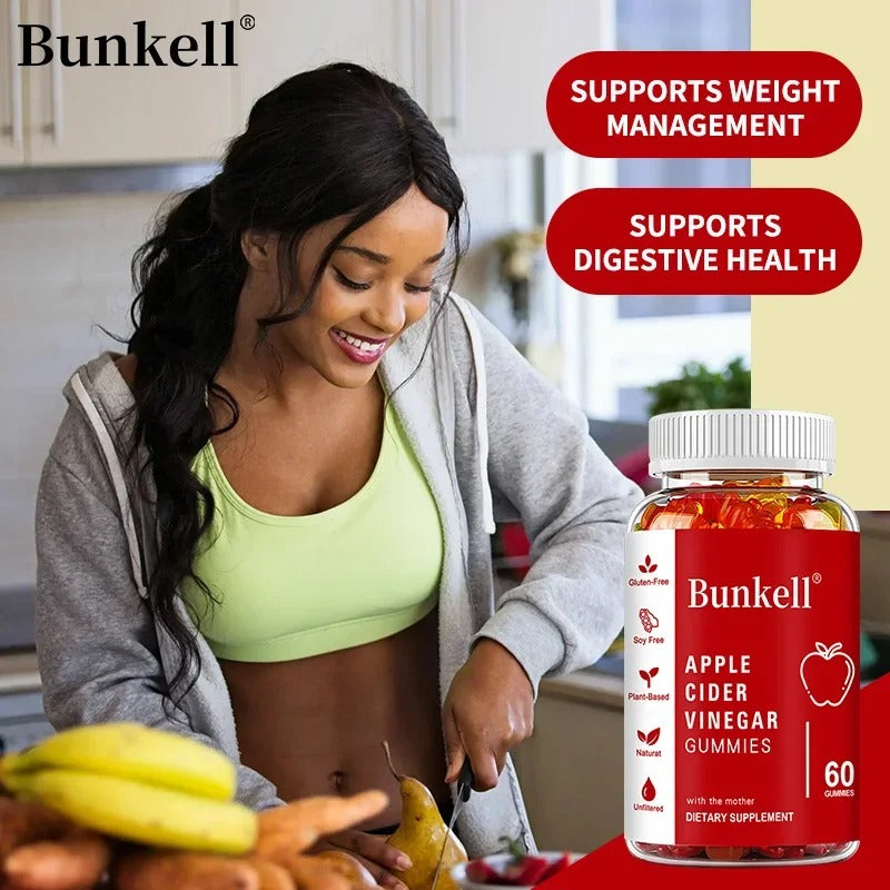 Apple Cider Vinegar Gummies Weight Management Digestion Immunity Vitamin B12 Gluten Free Non GMO