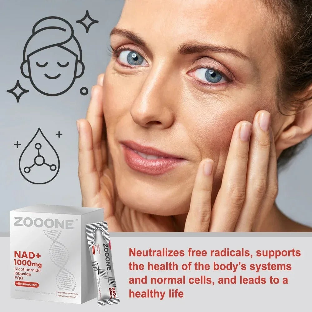 NAD+ Berry Drink Mix – 30 Packets for Energy, Focus & Anti-Aging