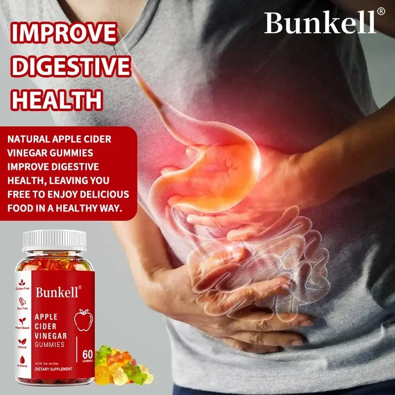 Apple Cider Vinegar Gummies Weight Management Digestion Immunity Vitamin B12 Gluten Free Non GMO