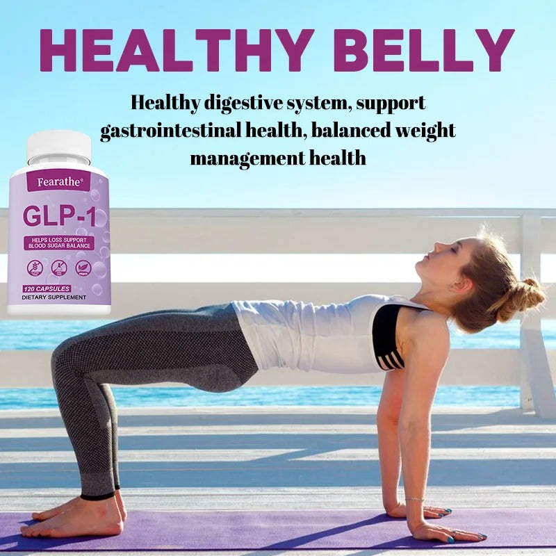 GLP-1 Supplement Berberine Green Tea Metabolism Blood Sugar Weight Support 120 Capsules