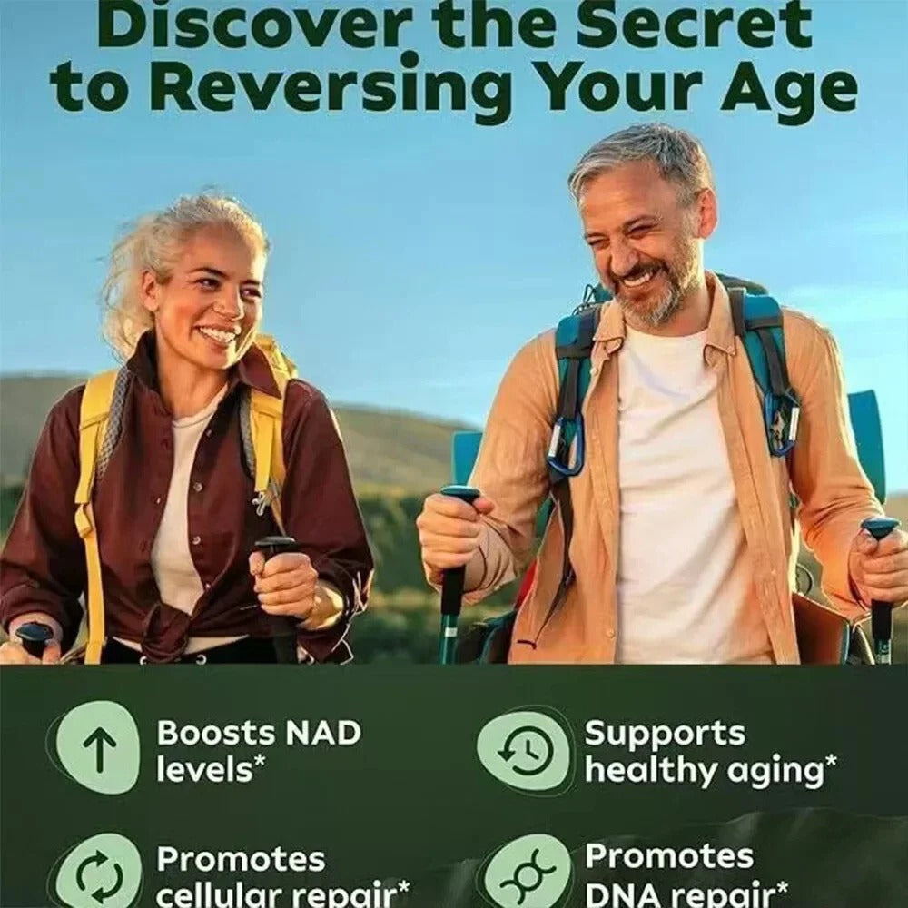 NAD+ Booster 900mg Anti-Aging Supplement with Nicotinamide Riboside